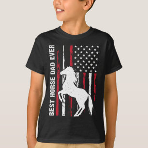 Best Horse Dad Ever Riding Cowboy Horseback Father T-Shirt