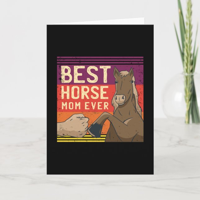 Best Horse Mum Ever Card (Front)