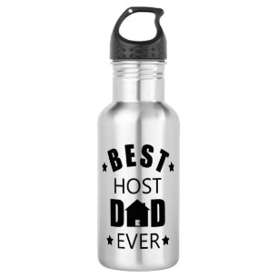 Best host dad ever funny fathers day 532 ml water bottle
