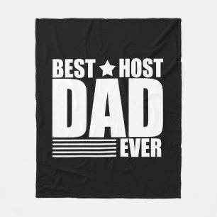 Best host dad ever funny fathers day gifts fleece blanket