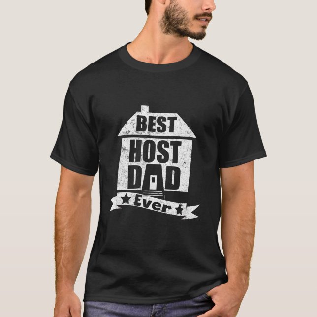 Best Host Dad Ever Vintage T-Shirt (Front)