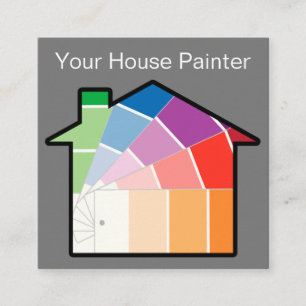 Best House Painter Modern Square Business Card