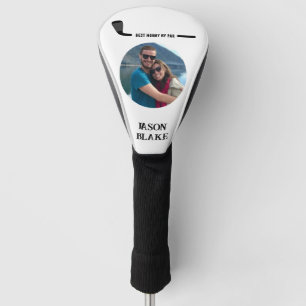 Best Hubby By Par Personalised Name and Photo Golf Head Cover