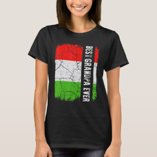 Best Hungarian Grandpa Ever Hungary Flag Father's T-Shirt