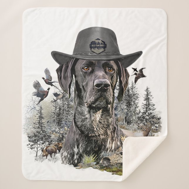 Best Hunting Dogs (GSP)   Sherpa Blanket (Front)