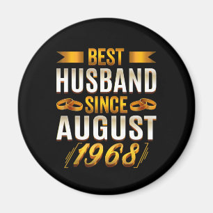 Best Husband 1968 Meaningful 52nd Anniversary Magnet