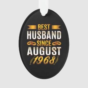 Best Husband 1968 Meaningful 52nd Anniversary Ornament