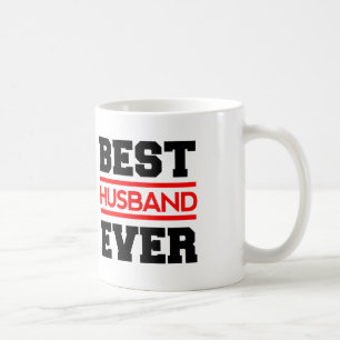 Best HUSBAND Ever Black and Red Modern A04 Coffee Mug
