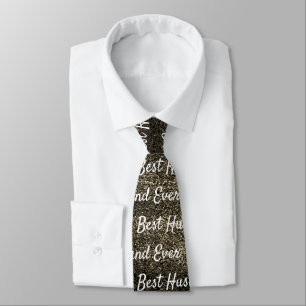 Best Husband Ever Brown Dream Abstract Tie