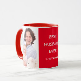 Best Husband Ever Custom Two Photo Mug