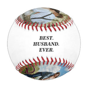 Best Husband Ever Husband Bear Wedding Photo Baseball