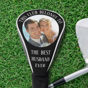 Best Husband Ever Photo Black Golf Head Cover