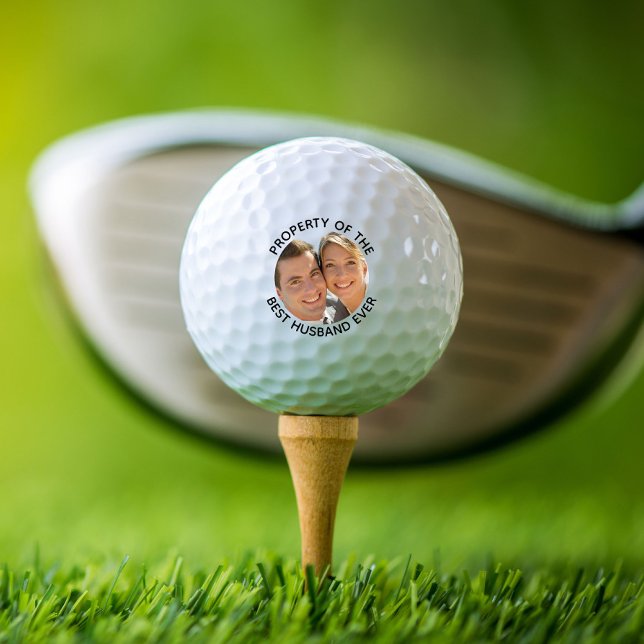 Best Husband Ever Photo Golf Balls (Creator Uploaded)