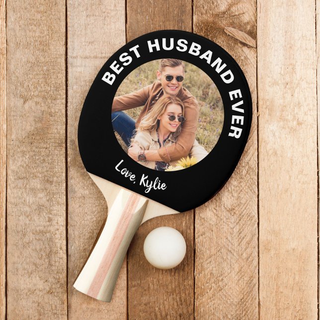 Best Husband Ever Photo Ping Pong Paddle (Creator Uploaded)