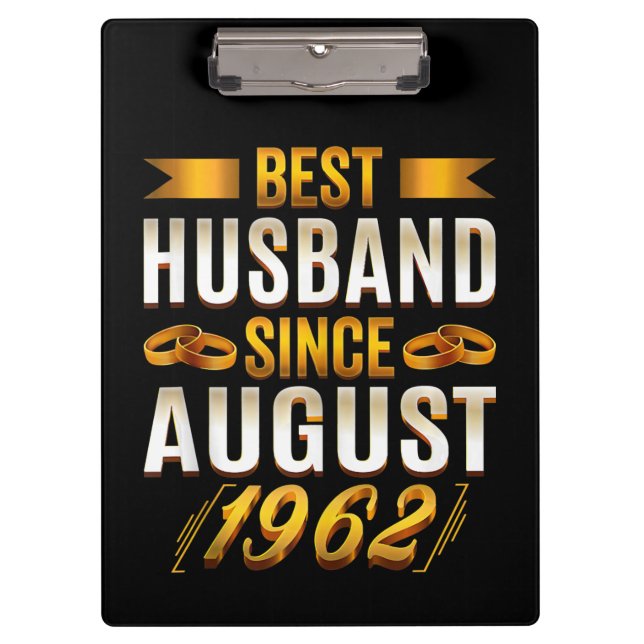 Best Husband Funny 58th Anniversary Clipboard (Front)
