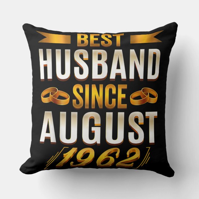 Best Husband Funny 58th Anniversary Cushion (Front)