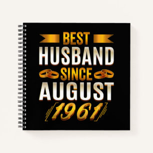 Best Husband Funny 59th Anniversary Parents Notebook