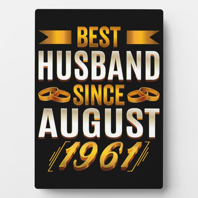 Best Husband Funny 59th Anniversary Parents Plaque (Front)