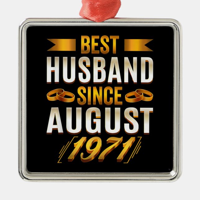 Best Husband Meaningfull Anniversary Parents Metal Tree Decoration (Front)