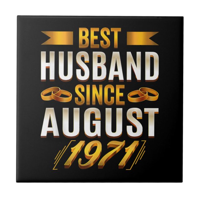 Best Husband Meaningfull Anniversary Parents Tile (Front)