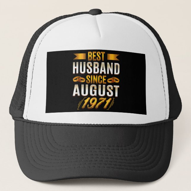 Best Husband Meaningfull Anniversary Parents Trucker Hat (Front)