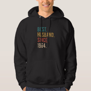 Best Husband Since 1964 58th Wedding Aniversary F Hoodie