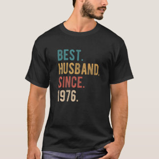 Best Husband Since 1976 46th Wedding Aniversary F T-Shirt