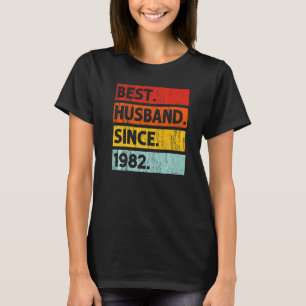 Best Husband Since 1982 40 Years 40th Wedding Anni T-Shirt