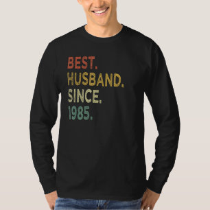 Best Husband Since 1985 37th Wedding Aniversary T-Shirt