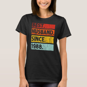 Best Husband Since 1988 34 Years 34th Wedding Anni T-Shirt