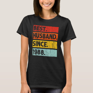 Best Husband Since 1988 34 Years 34th Wedding Anni T-Shirt