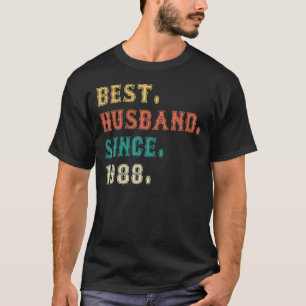 Best Husband Since 1988 34th Wedding Anniversary 3 T-Shirt