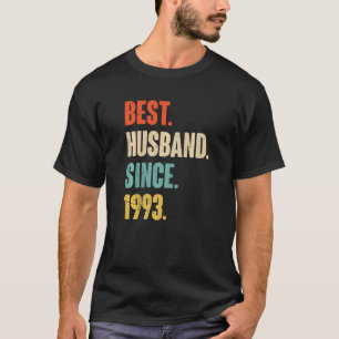 Best Husband Since 1993 29 Wedding Anniversary Fo T-Shirt