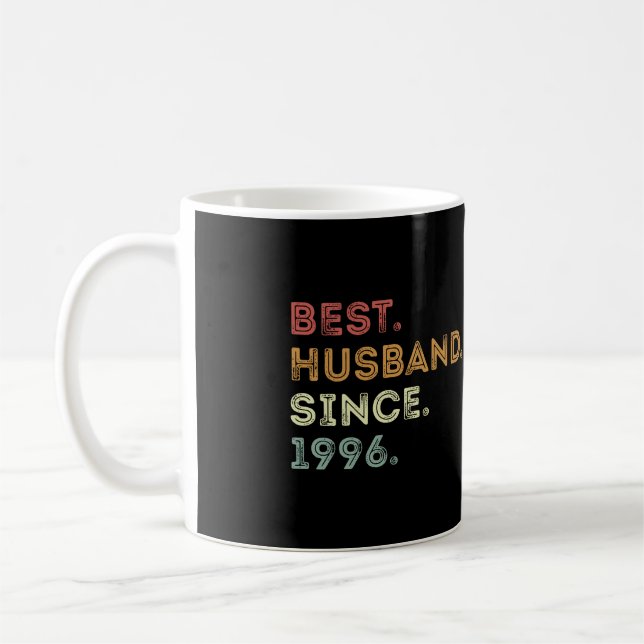 Best Husband Since 1996 Epic 24Th Wedding Annivers Coffee Mug (Left)