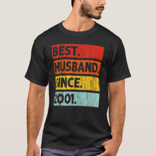 Best Husband Since 2001 21 Years 21st Wedding Anni T-Shirt
