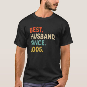 Best Husband Since 2005 17th Wedding Aniversary V T-Shirt