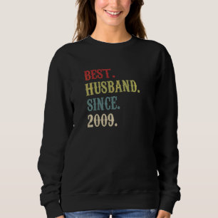 Best Husband Since 2009 Retro 13th Wedding Anivers Sweatshirt