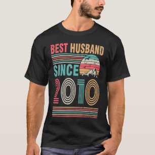 Best Husband Since 2010 Happy Wife Bride Groom Wed T-Shirt