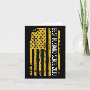 Best Husband Since 2010 Wife Wedding Anniversary M Card