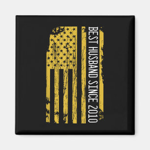 Best Husband Since 2010 Wife Wedding Anniversary M Magnet