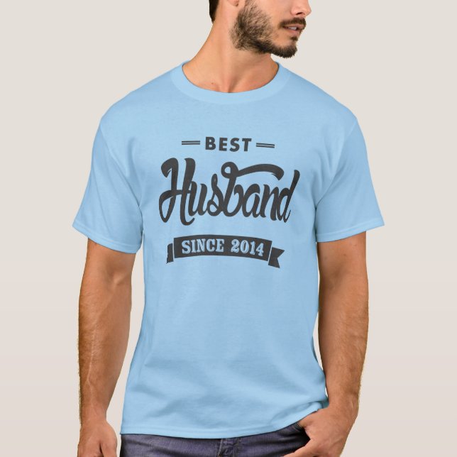 Best Husband Since 2014 T-Shirt (Front)