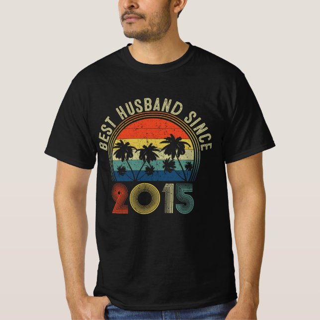 best husband since 2015 T-Shirt (Front)