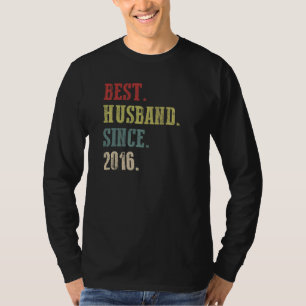 Best Husband Since 2016  6th Wedding Aniversary  R T-Shirt