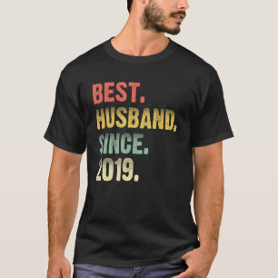 Best Husband Since 2019 Cute Couple 2rd Wedding An T-Shirt