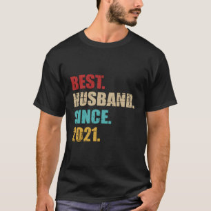 Best Husband Since 2021 For 2Nd Wedding Anniversar T-Shirt