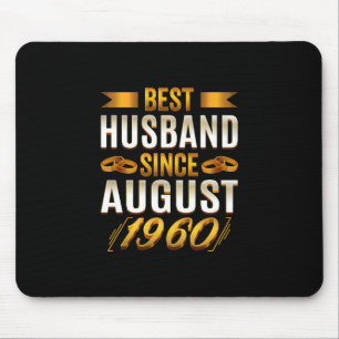 Best Husband Since August 1960 - Funny 60th Mouse Mat