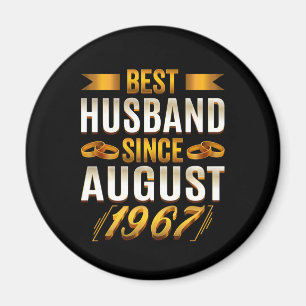 Best Husband Since August 1967 Funny Anniversary Magnet