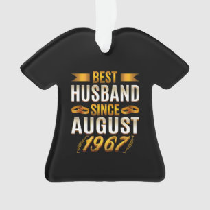 Best Husband Since August 1967 Funny Anniversary Ornament