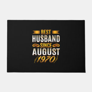 Best Husband Since August 1970 - Funny 50th Doormat