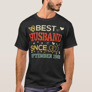 Best Husband Since September 1988 Wedding Married  T-Shirt